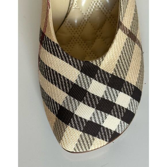 Burberry Women's Pump Alabaster IP Check Shoes 8.5 US (38.5) 8100970 IT NIB $890 - Picture 9 of 15